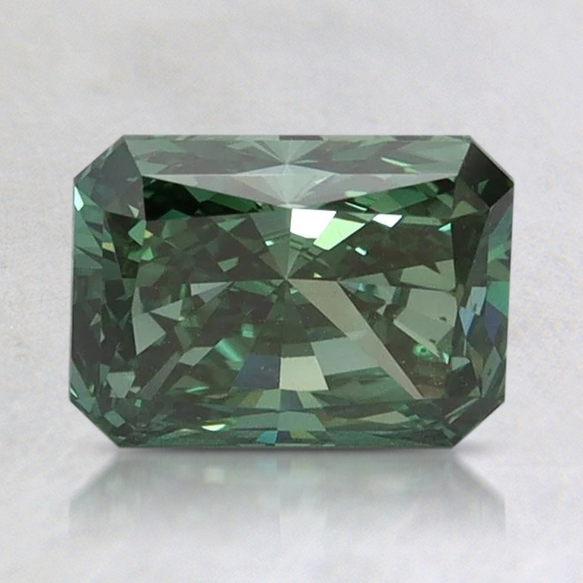 1.68 Ct. Fancy Vivid Pacific Green Radiant Lab Grown Diamond