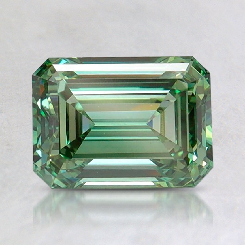 1.5 Ct. Fancy Vivid Pacific Green Emerald Lab Grown Diamond