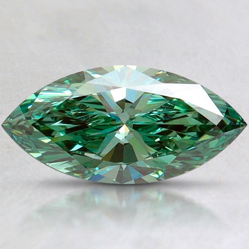 1.01 Ct. Fancy Vivid Pacific Green Marquise Lab Grown Diamond