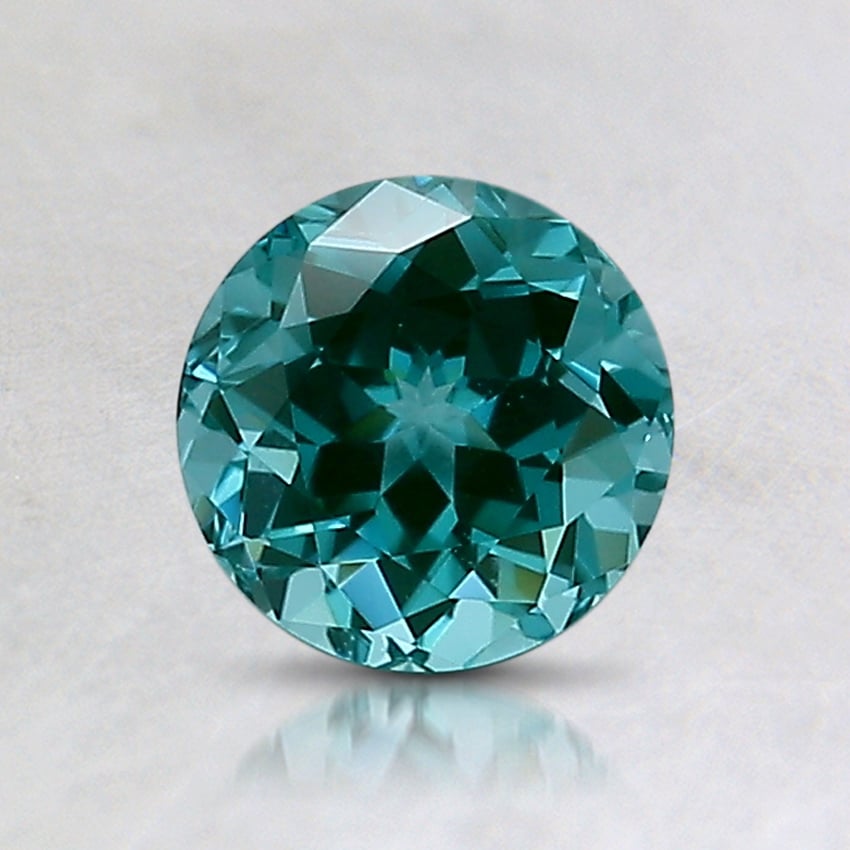 6mm Teal Round Lab Grown Spinel