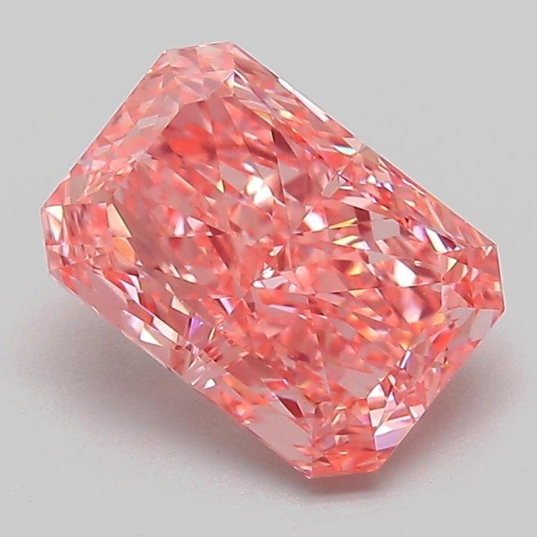 2.08 Ct. Fancy Vivid Pink Radiant Lab Grown Diamond