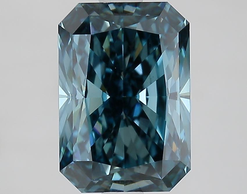2.29 Ct. Fancy Vivid Blue Radiant Lab Grown Diamond