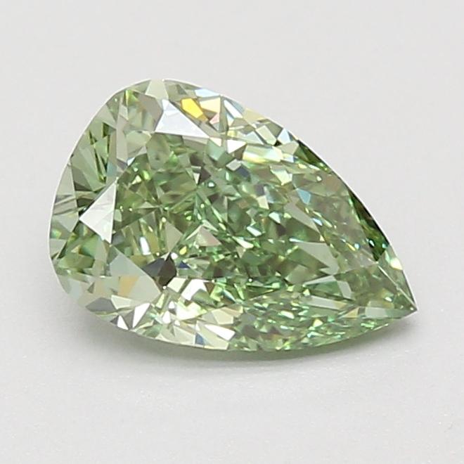 1.56 Ct. Fancy Vivid Green Pear Lab Grown Diamond