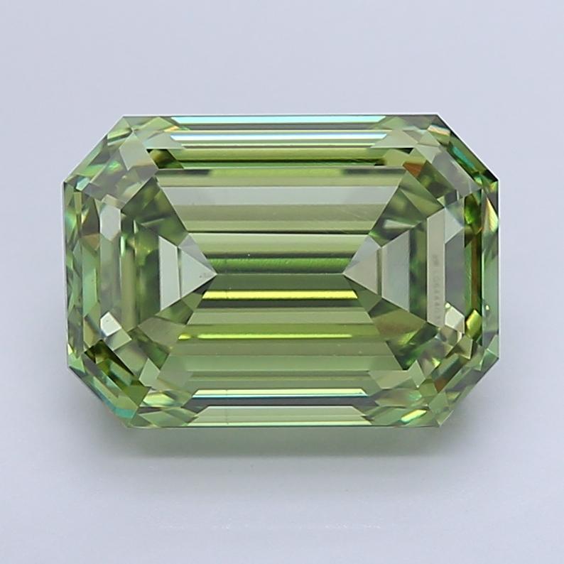 9.14 Ct. Fancy Vivid  Green Emerald Lab Grown Diamond
