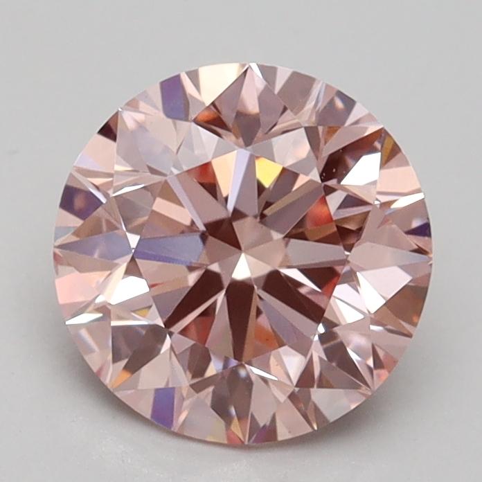 1.53 Ct. Fancy Intense Pink Round Lab Grown Diamond