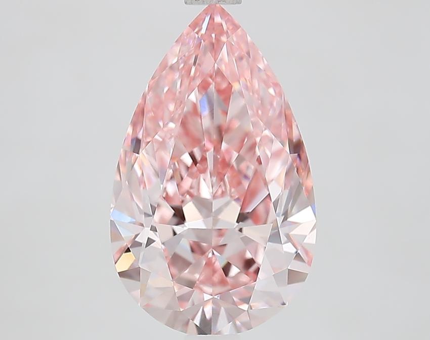 3.05 Ct. Fancy Vivid Pink Pear Lab Grown Diamond