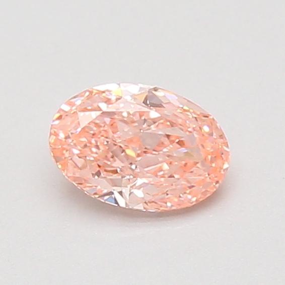 0.58 Ct. Fancy Vivid Pink Oval Lab Grown Diamond