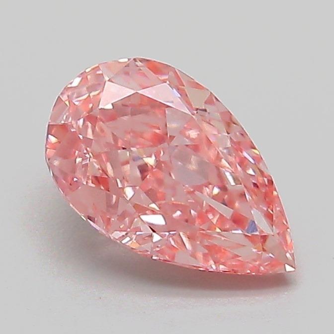 1.11 Ct. Fancy Vivid Pink Pear Lab Grown Diamond