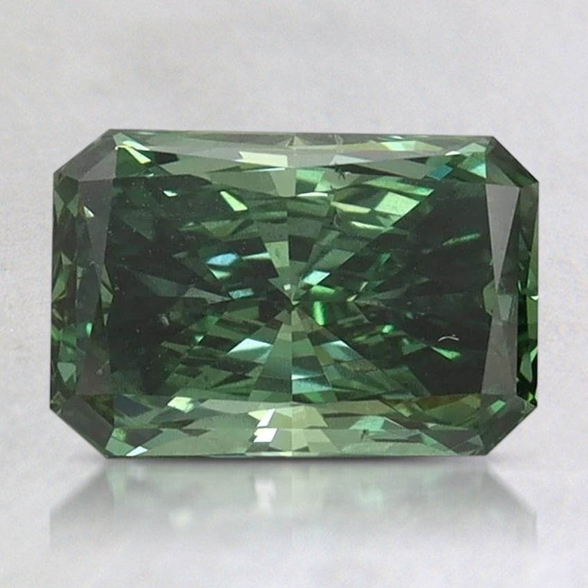 1.51 Ct. Fancy Vivid Pacific Green Radiant Lab Grown Diamond