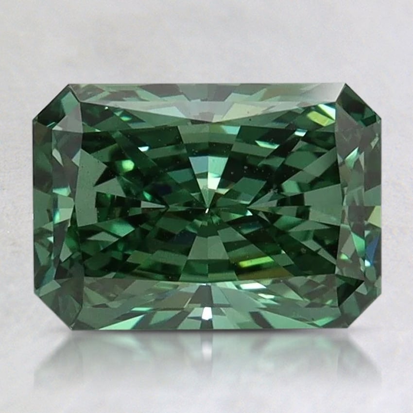 2.06 Ct. Fancy Vivid Pacific Green Radiant Lab Grown Diamond