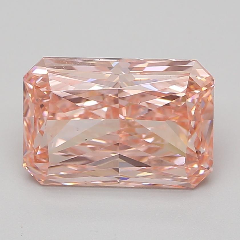 5.15 Ct. Fancy Vivid Pink Radiant Lab Grown Diamond