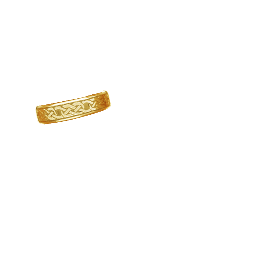 Celtic Eternity Knot Ring in 18K Yellow Gold