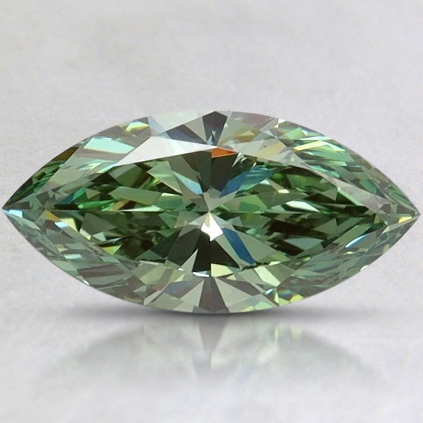 1.01 Ct. Fancy Vivid Pacific Green Marquise Lab Grown Diamond