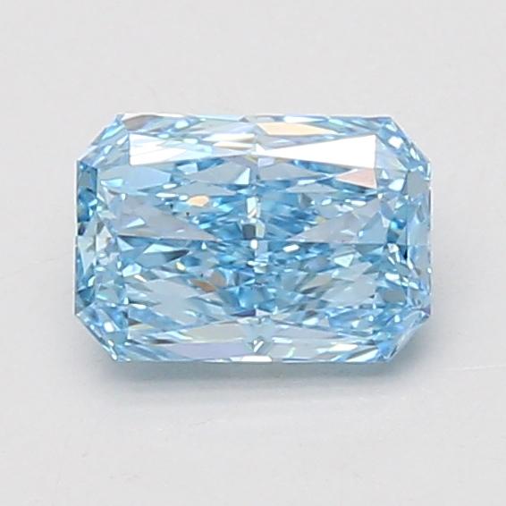 0.97 Ct. Fancy Vivid Blue Radiant Lab Grown Diamond