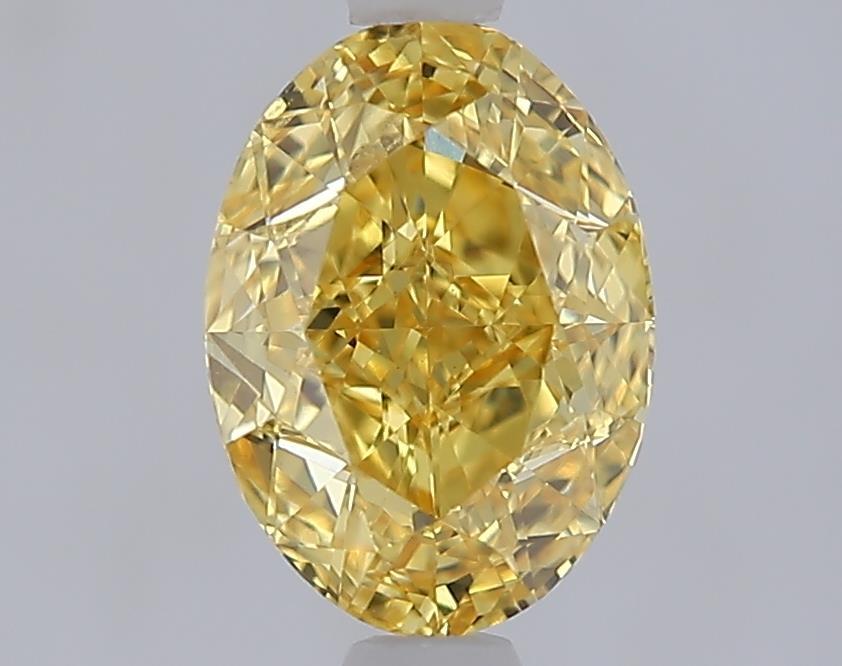1.53 Ct. Fancy Vivid Yellow Yellow Oval Lab Grown Diamond