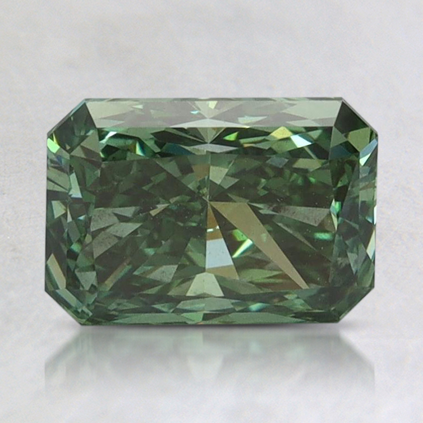 1.66 Ct. Fancy Vivid Pacific Green Radiant Lab Grown Diamond
