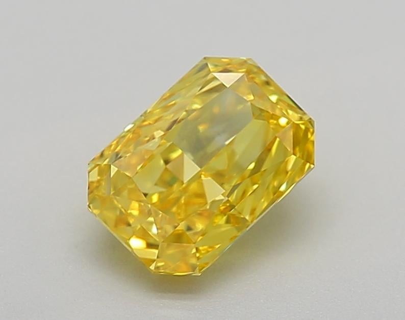 1.01 Ct. Fancy Vivid  Yellow Radiant Lab Grown Diamond