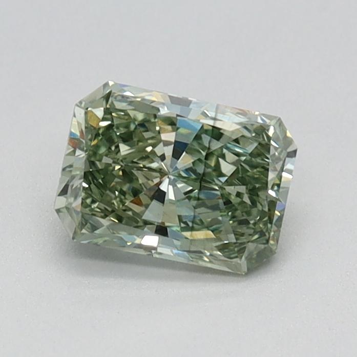 0.51 Ct. Fancy Vivid Green Radiant Lab Grown Diamond