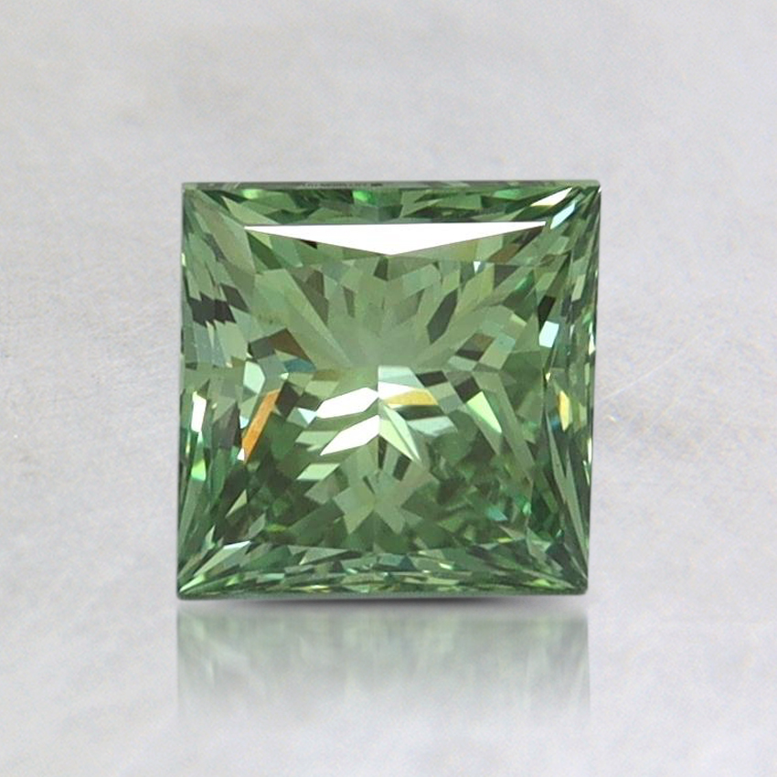 1.04 Ct. Fancy Vivid Pacific Green Princess Lab Grown Diamond