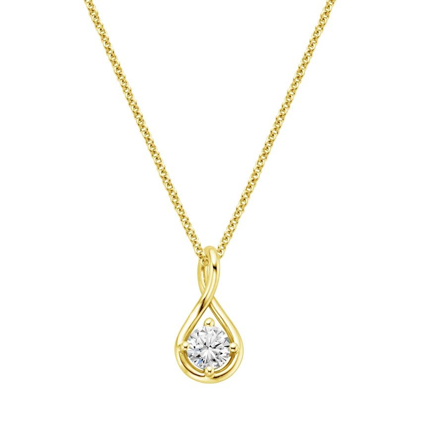 Diamond Twist Necklace Brilliant Earth