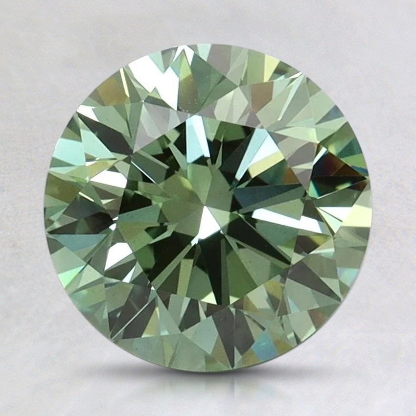2.12 Ct. Fancy Vivid Pacific Green Round Lab Grown Diamond