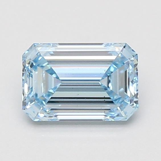1.01 Ct. Fancy Intense Blue Emerald Lab Grown Diamond