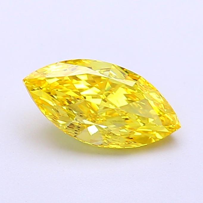1.03 Ct. Fancy Vivid  Yellow Marquise Lab Grown Diamond