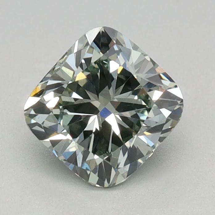 0.73 Ct. Fancy Green Cushion Lab Grown Diamond