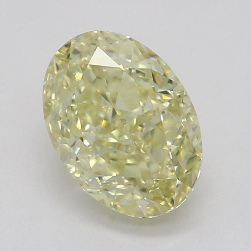 0.76 Ct. Fancy Yellow Oval Diamond