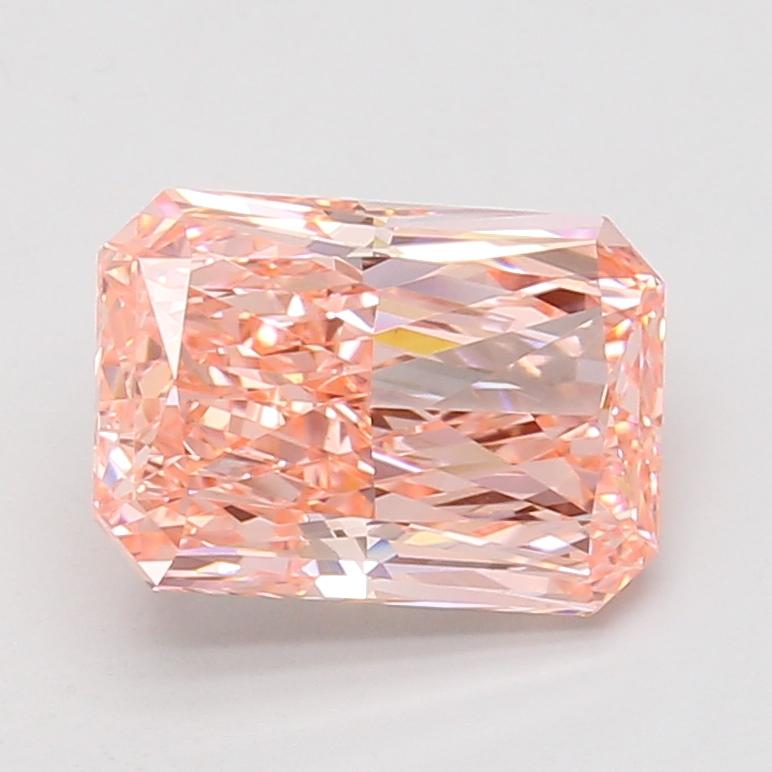 3.02 Ct. Fancy Vivid Pink Radiant Lab Grown Diamond