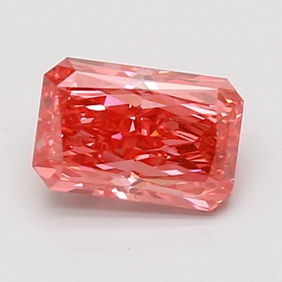 1.09 Ct. Fancy Vivid Pink Radiant Lab Grown Diamond