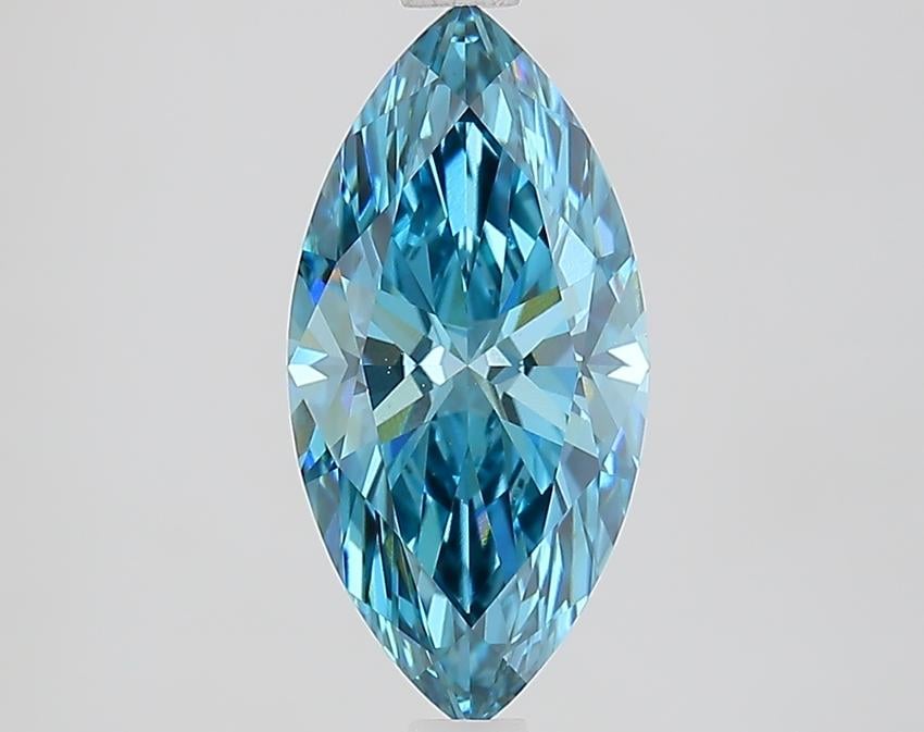 2.03 Ct. Fancy Vivid Blue Marquise Lab Grown Diamond