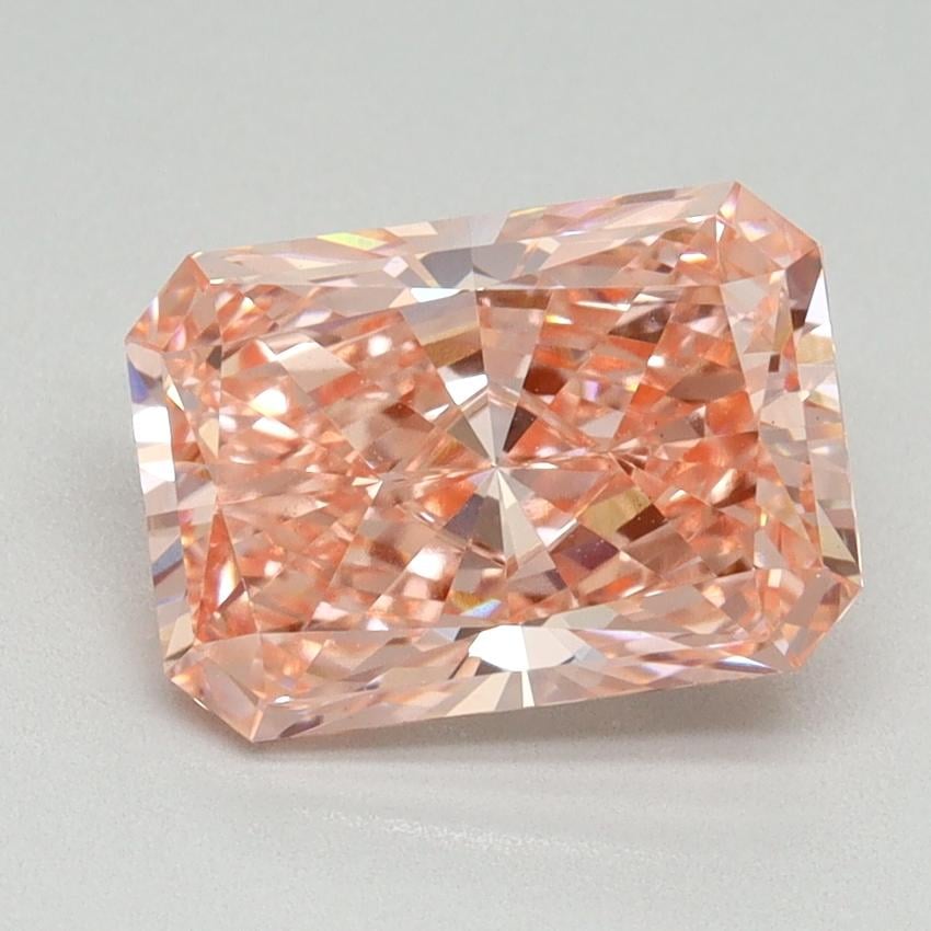 2.51 Ct. Fancy Vivid Pink Radiant Lab Grown Diamond