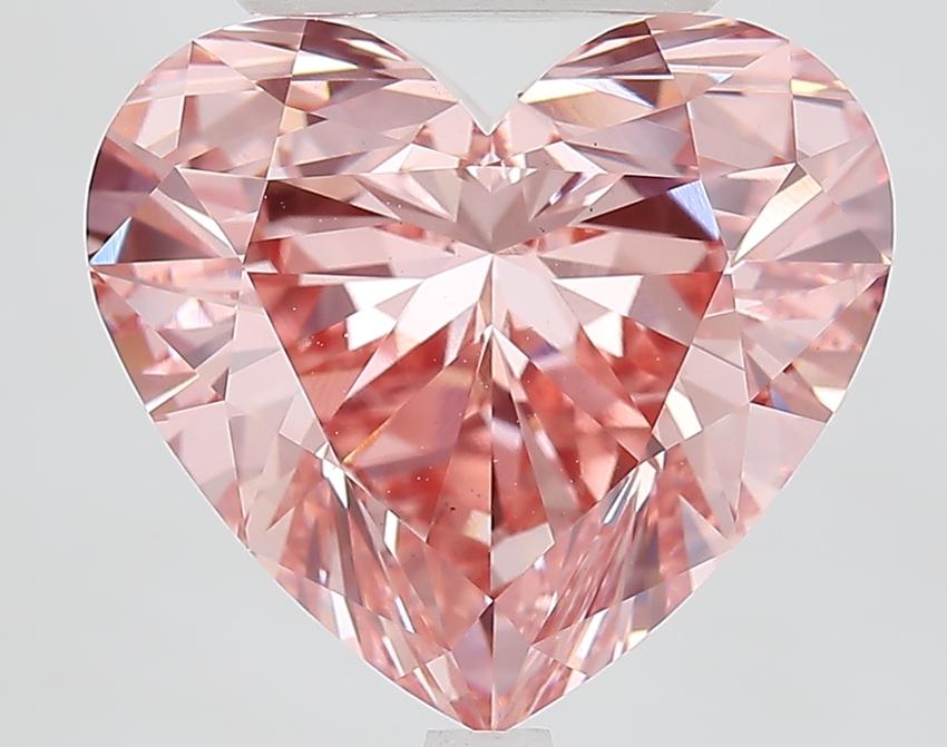 7.31 Ct. Fancy Vivid Pink Heart Lab Grown Diamond