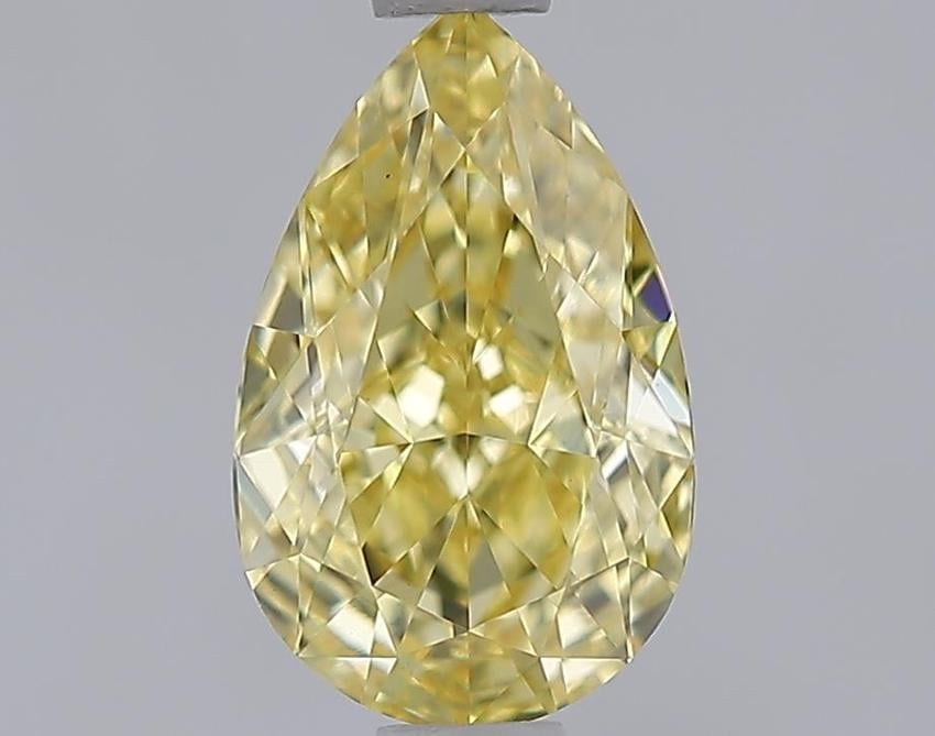 1.10 Ct. Fancy Intense  Yellow Pear Lab Grown Diamond