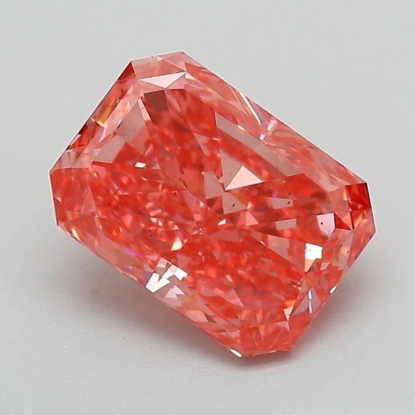 2.53 Ct. Fancy Red Radiant Lab Grown Diamond