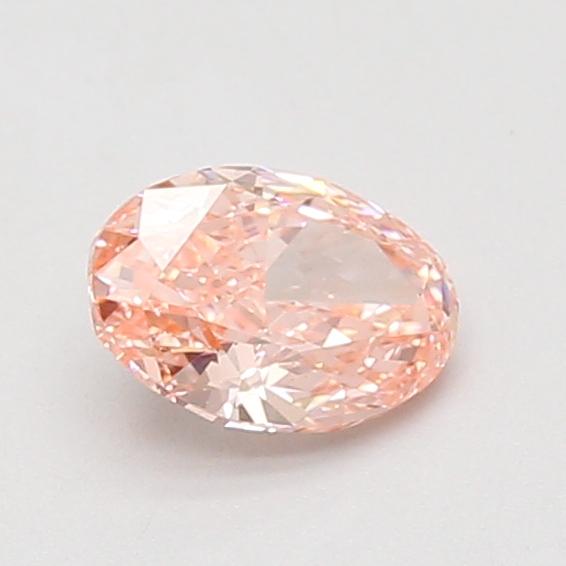 0.74 Ct. Fancy Vivid Pink Oval Lab Grown Diamond