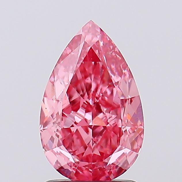 1.73 Ct. Fancy Vivid Pink Pear Lab Grown Diamond