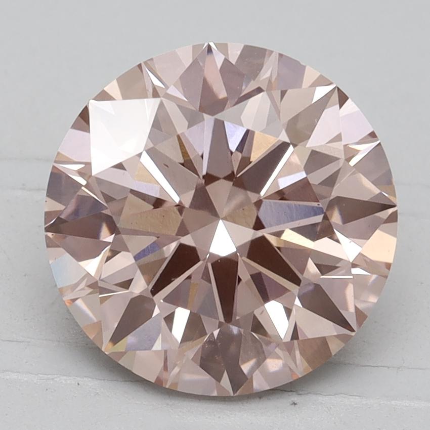 Ct Fancy Intense Pink Round Lab Created Diamond A