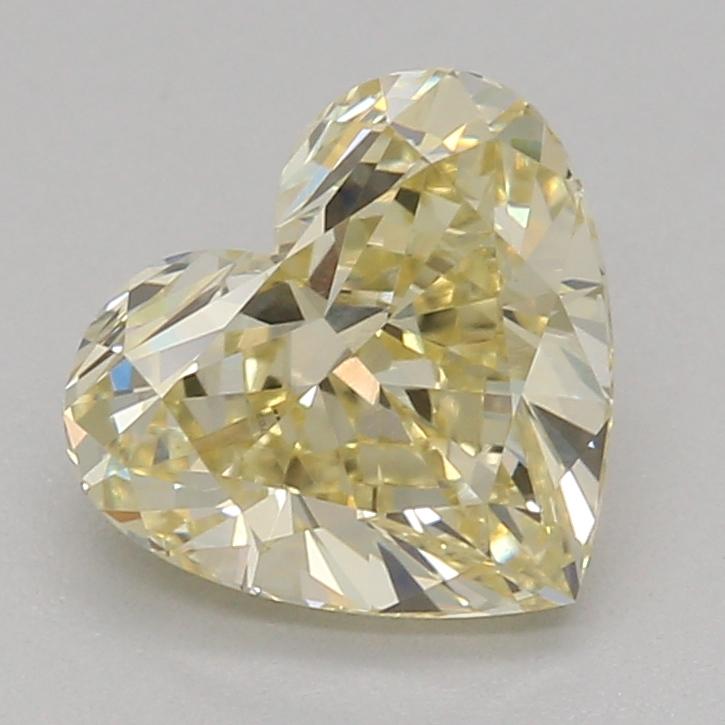 1.05 Ct. Fancy Light Yellow Heart Lab Grown Diamond