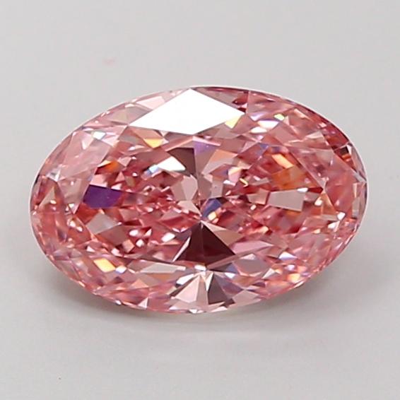 1.72 Ct. Fancy Vivid Pink Oval Lab Grown Diamond
