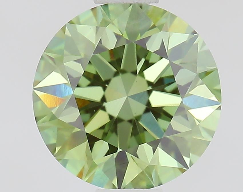 1.00 Ct. Fancy Vivid Green Round Lab Grown Diamond
