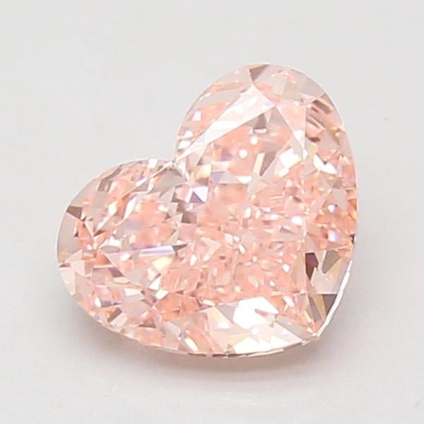 1.53 Ct. Fancy Vivid Pink Heart Lab Grown Diamond