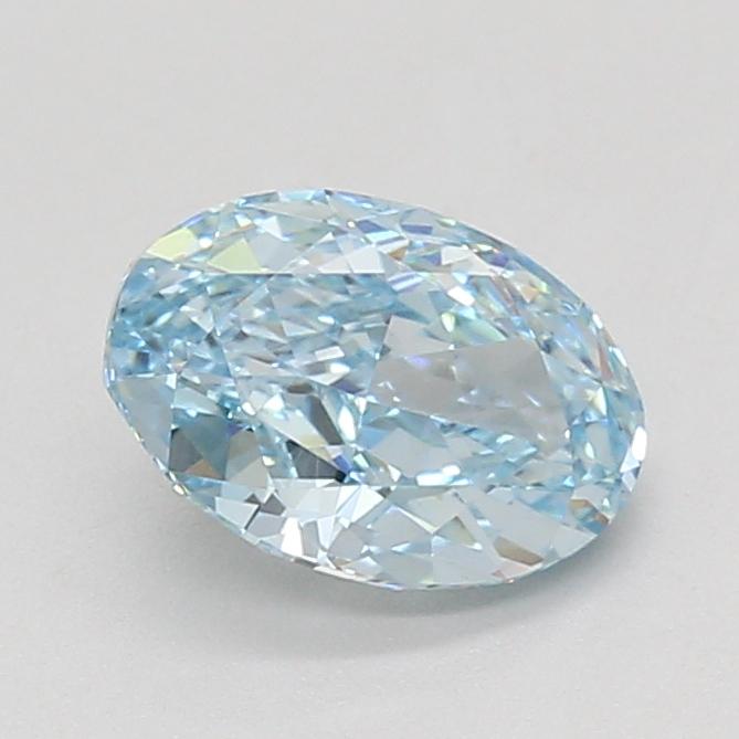 1.54 Ct. Fancy Vivid Blue Oval Lab Grown Diamond