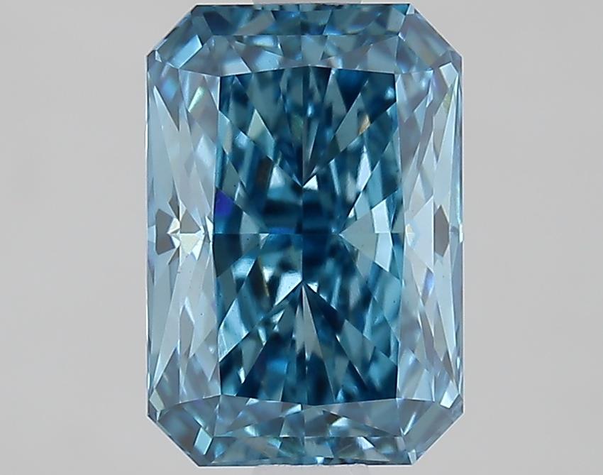 1.82 Ct. Fancy Vivid Blue Radiant Lab Grown Diamond