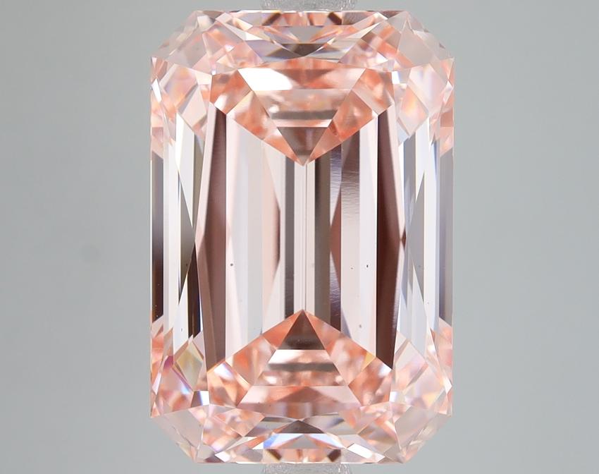 8.83 Ct. Fancy Intense Pink Radiant Lab Grown Diamond