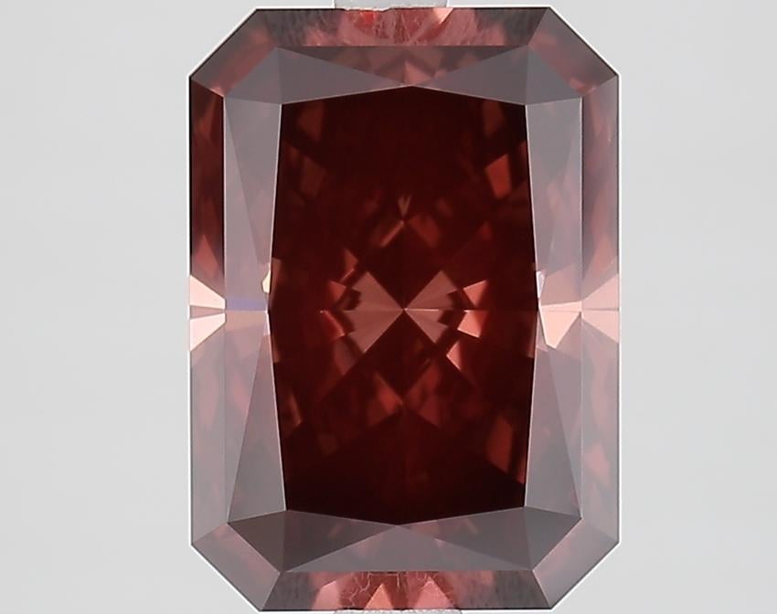 3.06 Ct. Fancy Deep Brownish Pink Radiant Lab Grown Diamond