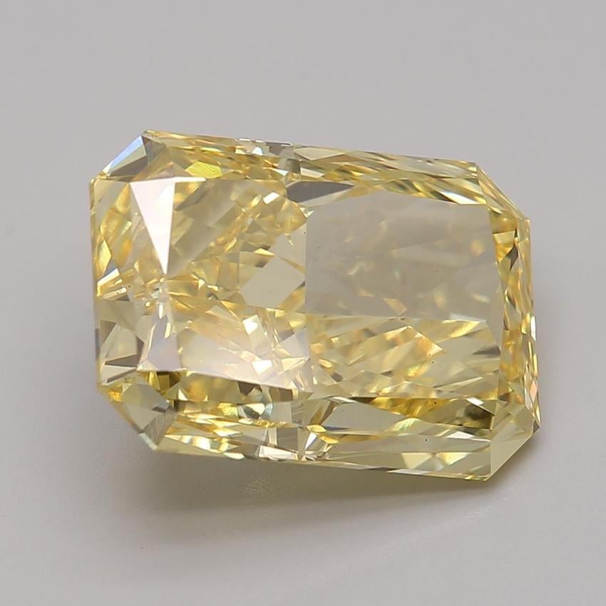 7.74 Ct. Fancy Vivid Yellow Radiant Lab Grown Diamond