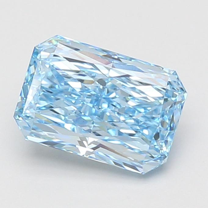 2.10 Ct. Fancy Vivid Blue Radiant Lab Grown Diamond