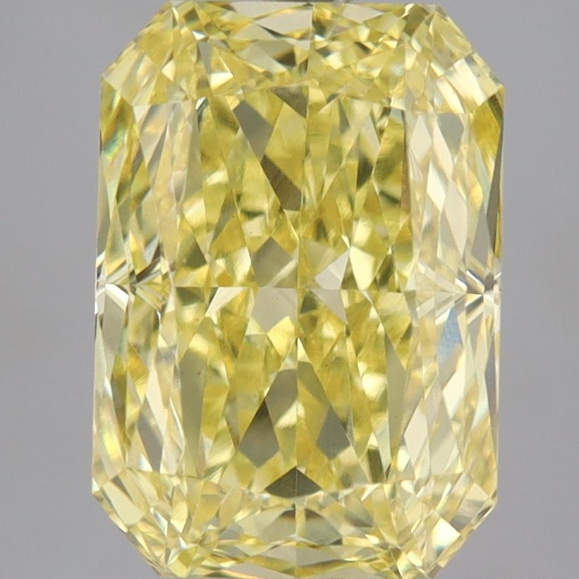 4.09 Ct. Fancy Vivid Yellow Radiant Lab Grown Diamond